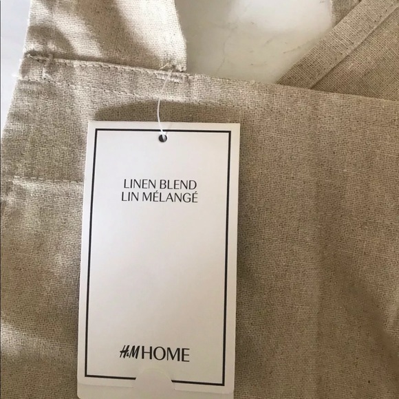 H&M Home Cotton Linen Blend Light Beige Apron Unisex Korean style - Picture 9 of 12